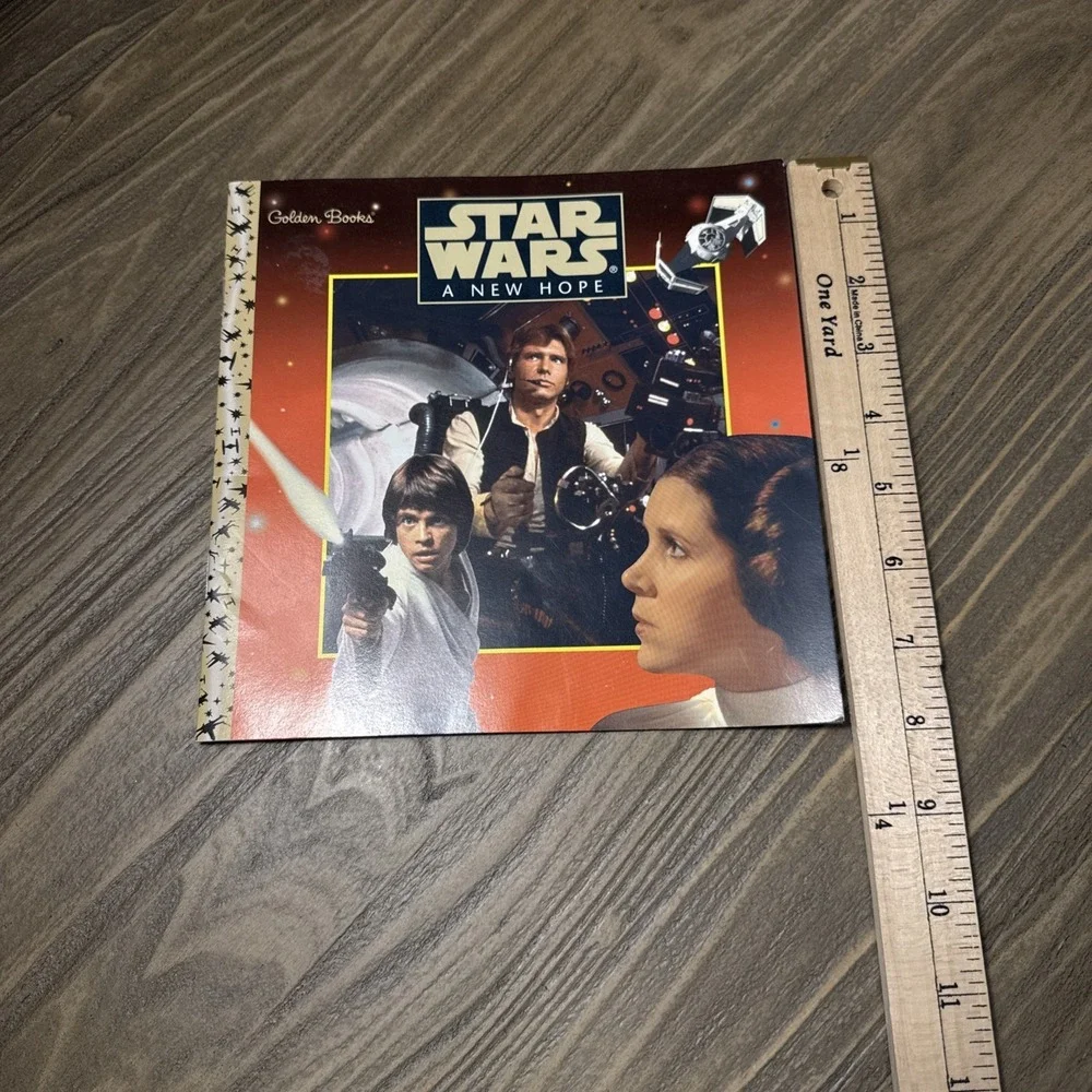VTG A Little Golden Book Star Wars IV A New Hope Paperback Children's Book 1997